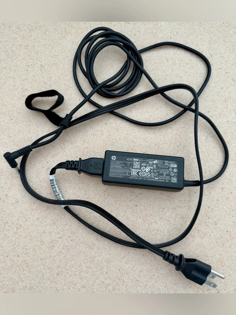 HP 45W Black Laptop Power Adapter Charger